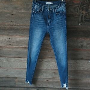KanCan Medium Blue Distressed Skinny Jeans